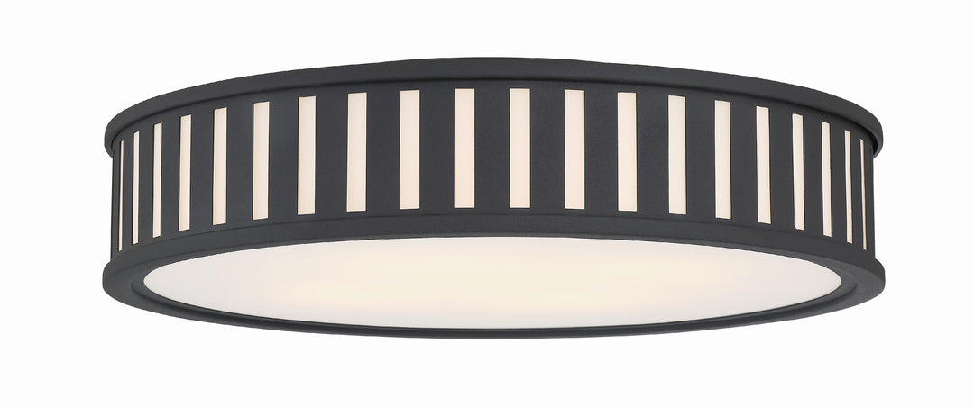 Kendal 4 Light Black Forged Flush Mount