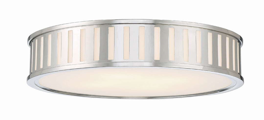 Kendal 4 Light Polished Nickel Flush Mount