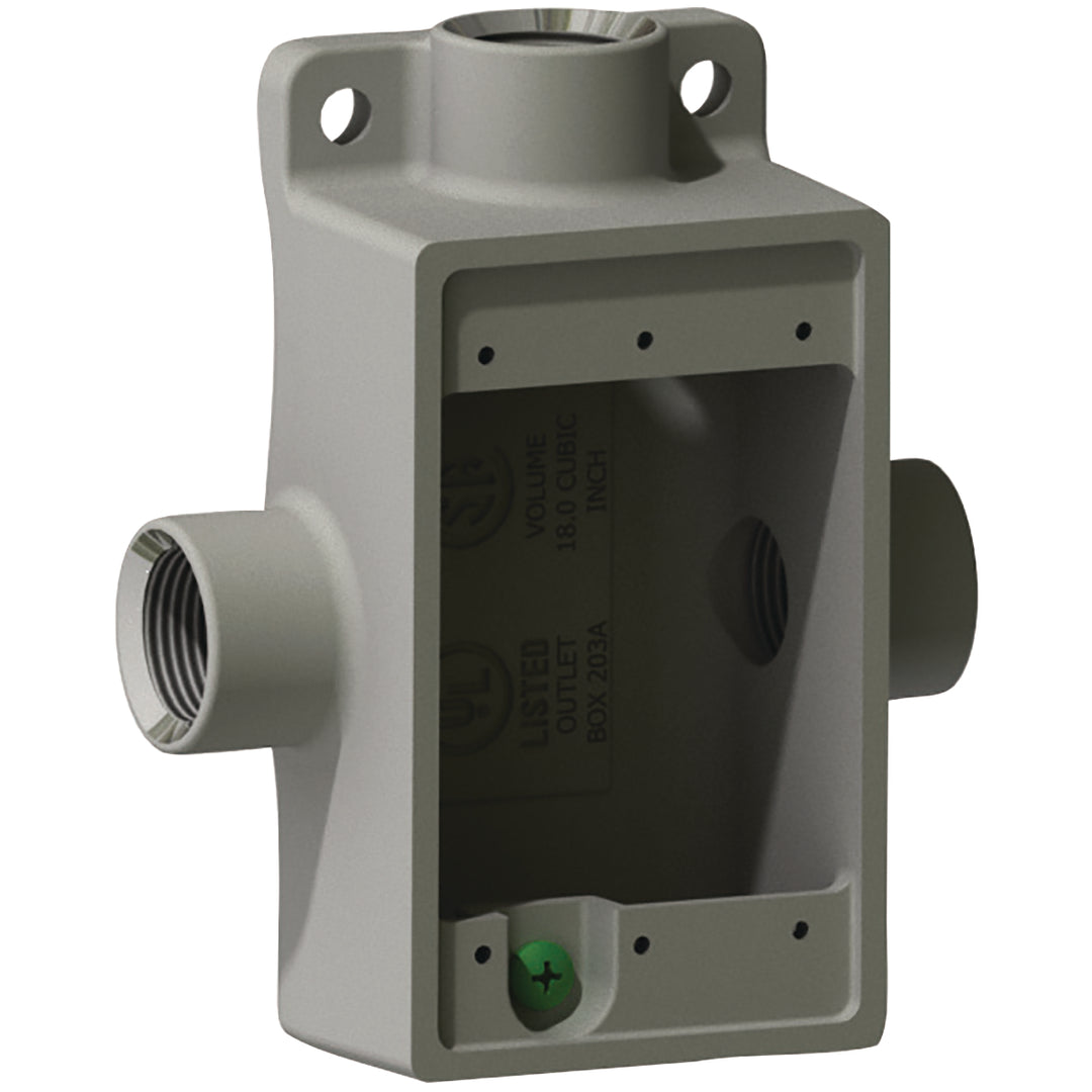 1/2" AL SHALLOW DEV BOX T STYLE