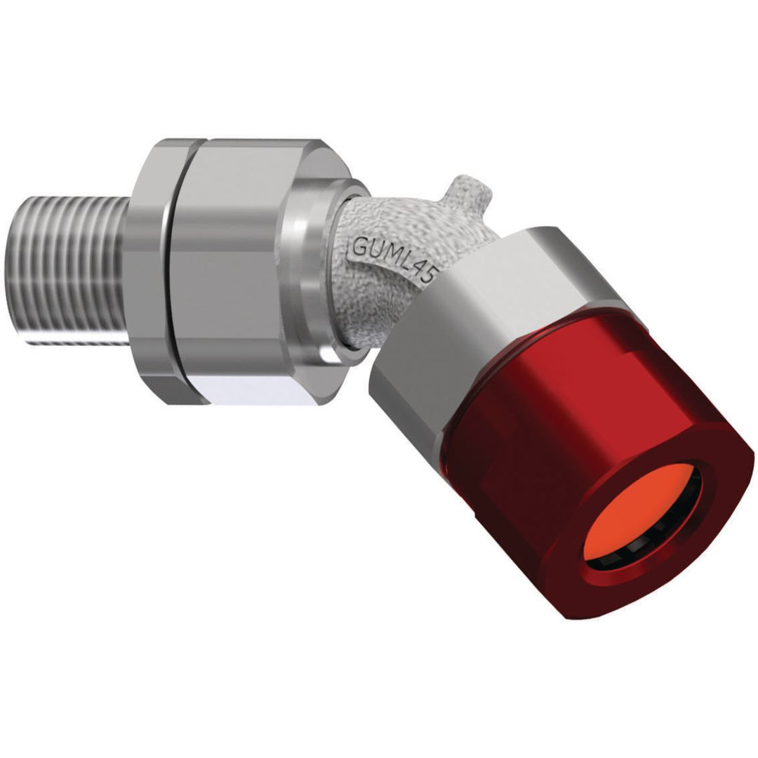 MC FITTING AL 3/4" NPT BARRIER 45 DEG