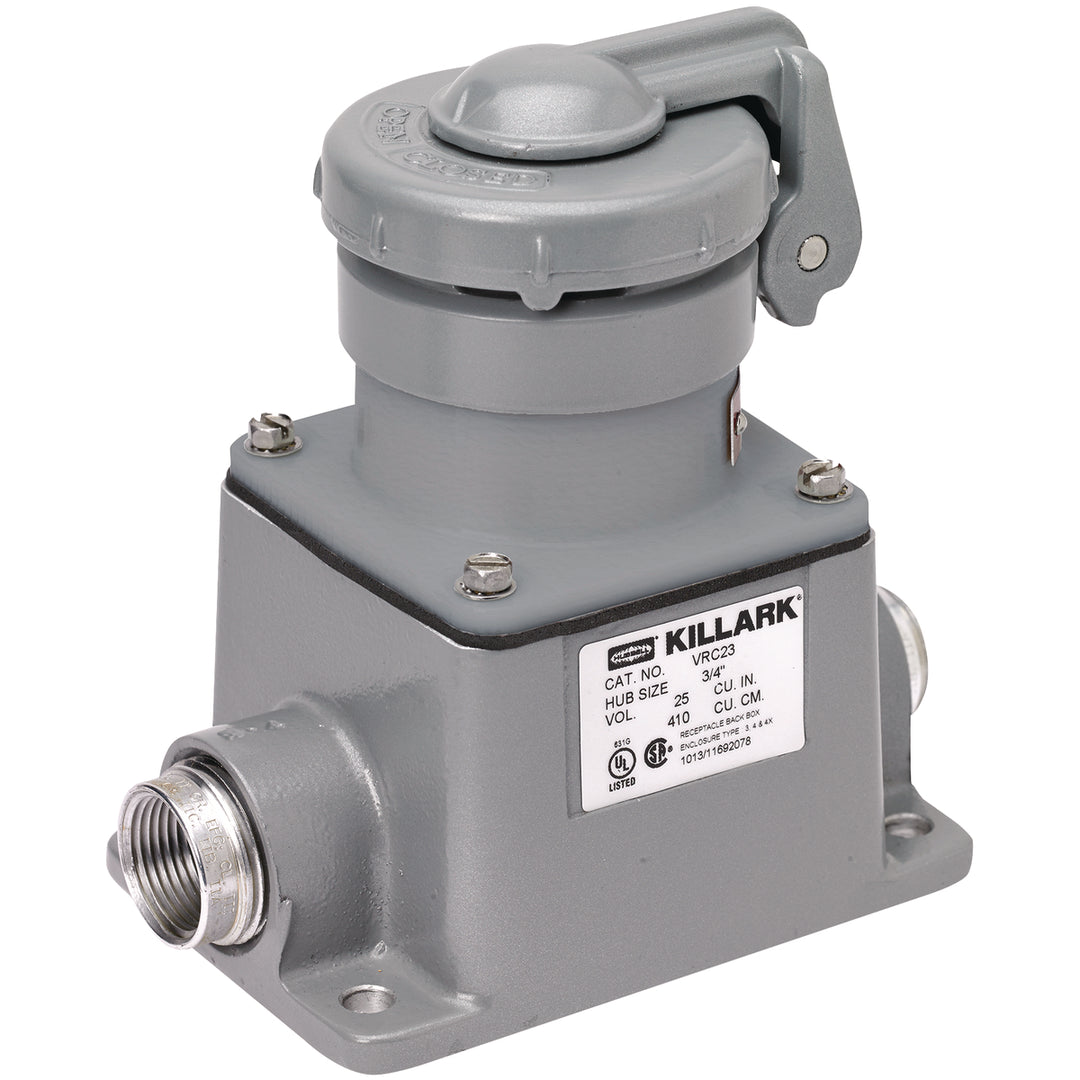 20A 250V SQUARE RECPT BREECH CAP QW