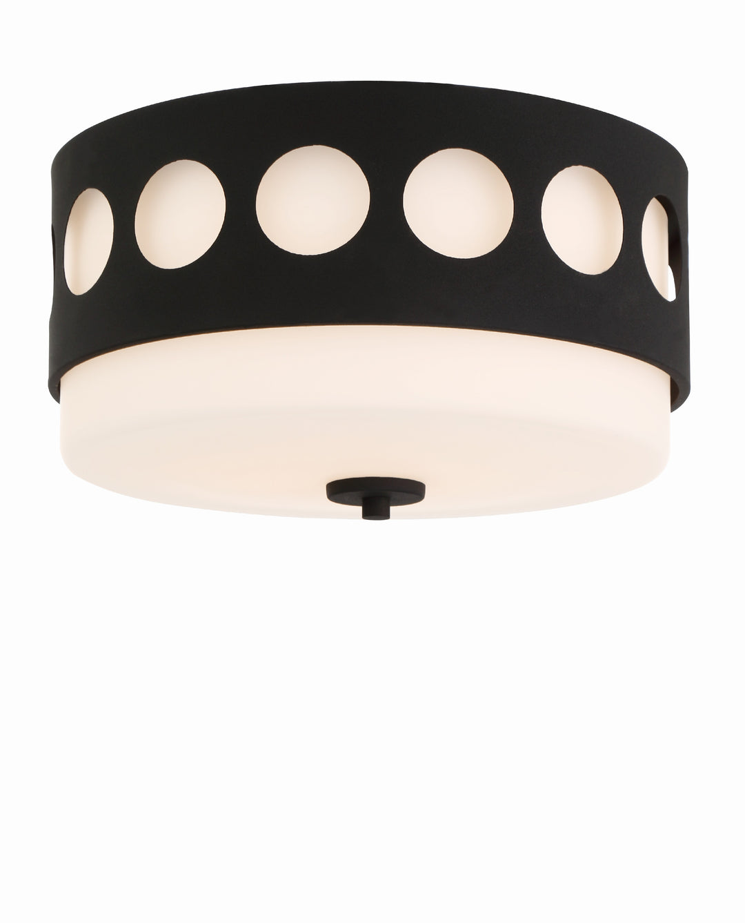 Kirby 2 Light Black Forged Flush Mount