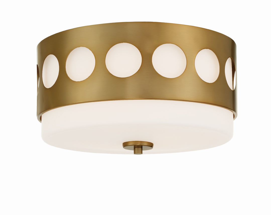 Kirby 2 Light Vibrant Gold Flush Mount