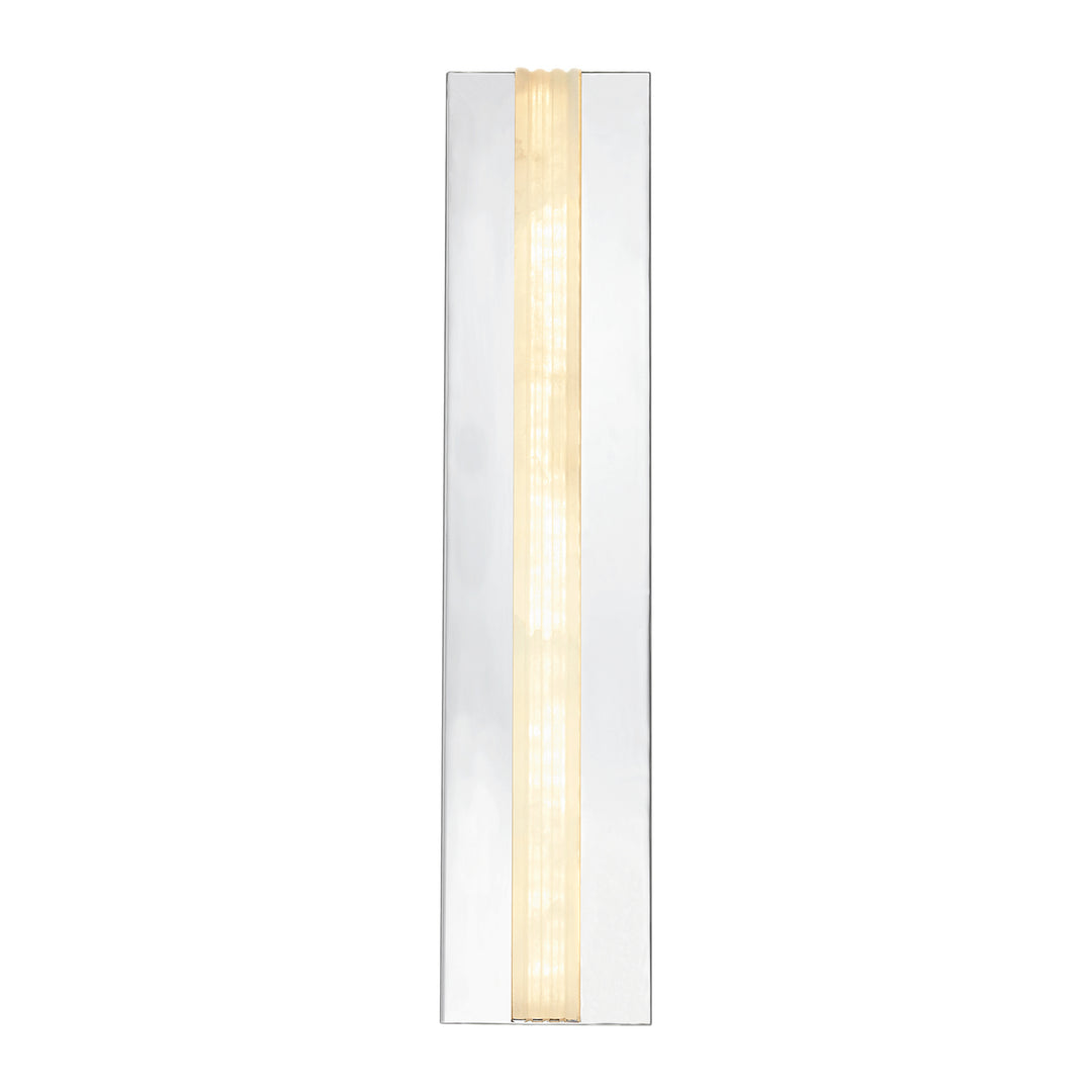 Kismet 23-in Polished Nickel/Alabaster LED Wall/Vanity