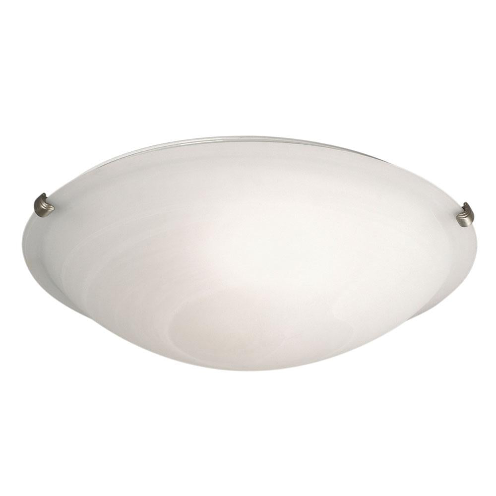 LED Flush Mount Ceiling Light - in Pewter finish with Marbled Glass