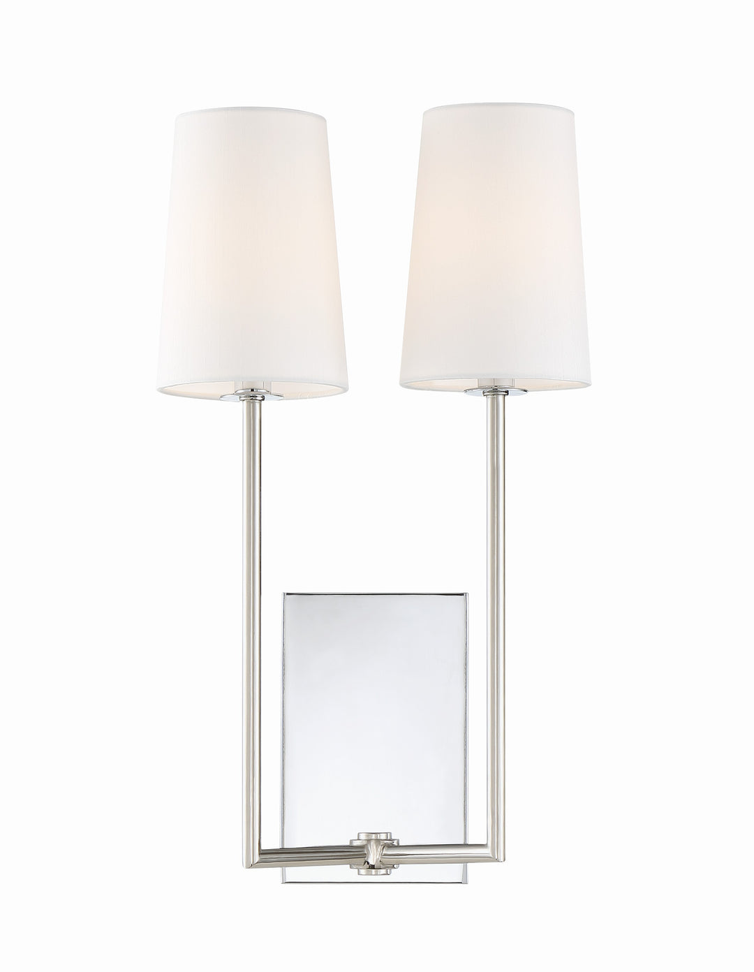 Lena 2 Light Polished Chrome Sconce