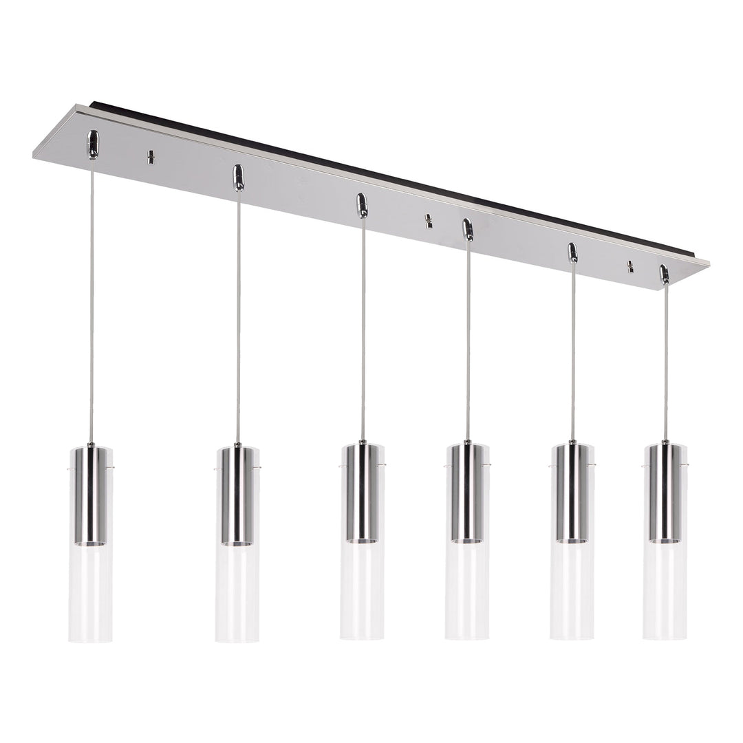 Lena 41-in Chrome 6-Light Multi Pendant