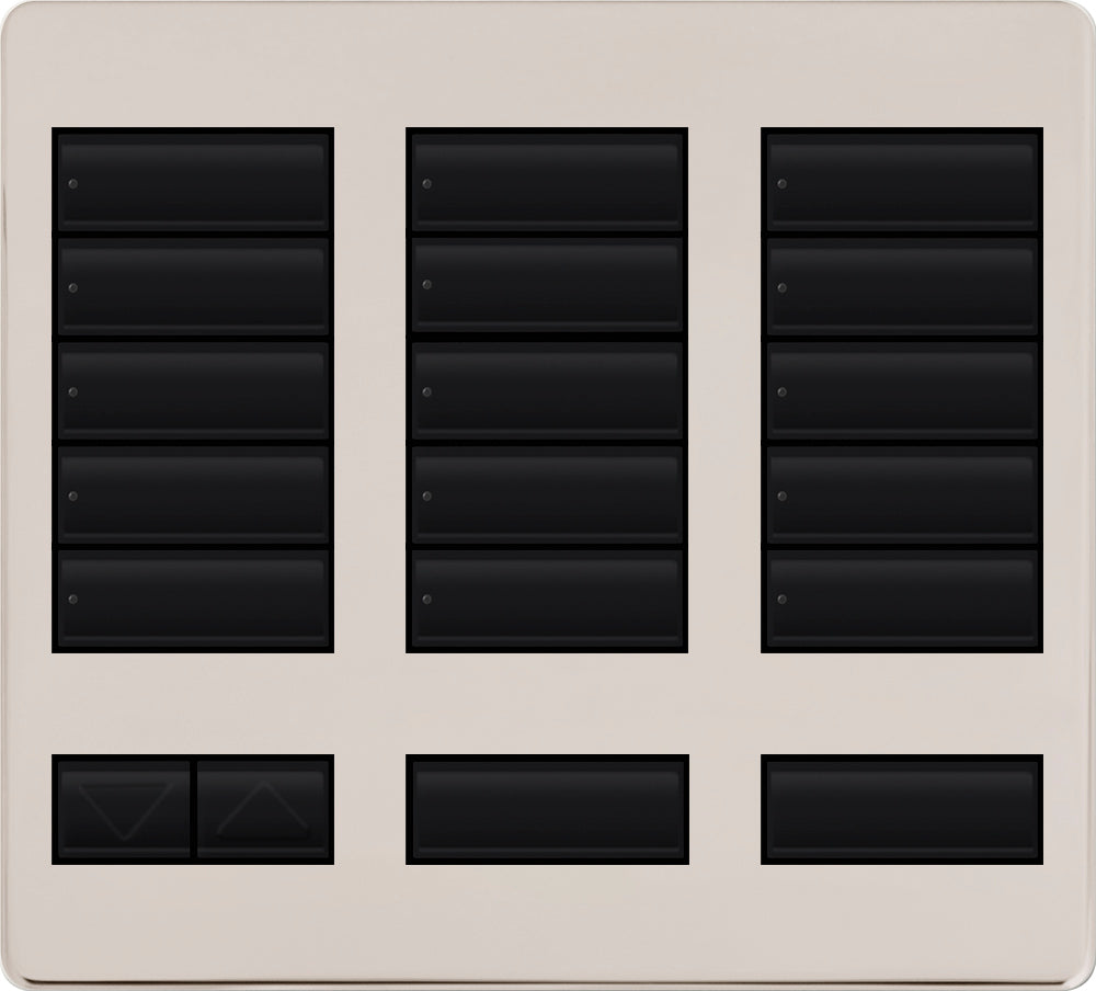 LARGE 15 BUTTON FACEPLATE KIT BN