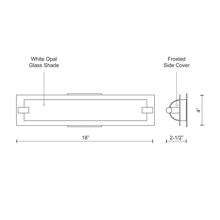 Lighthouse 18-in Brushed Nickel LED Vanity