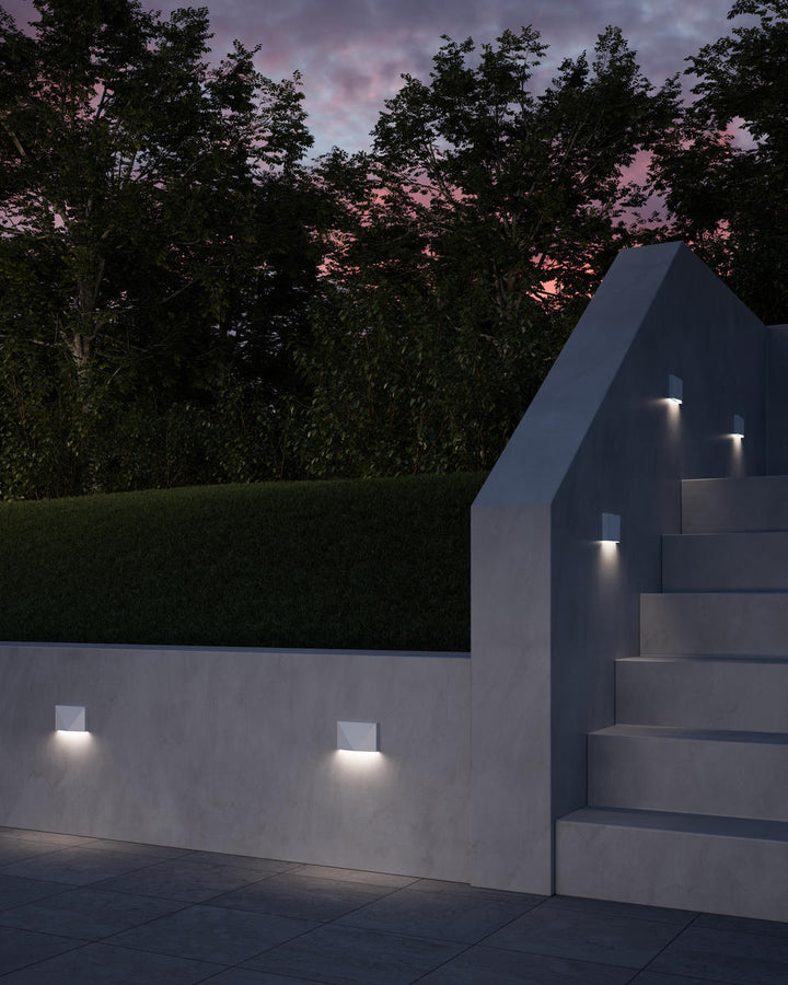 Lio 3-in White LED Exterior Wall/Step Lights