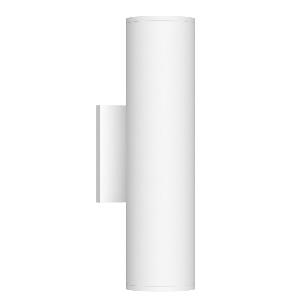 Lorna 12-in (3-in Dia.) 36 Degree Optic White LED Wall Sconce Up/Down Light