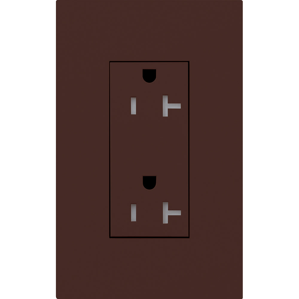 DUPLEX 20A TR RECEPTACLE BR FP