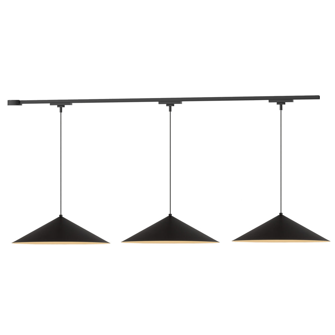 Luiz 81-in Black dimmable LED Trilo Ceiling Kit