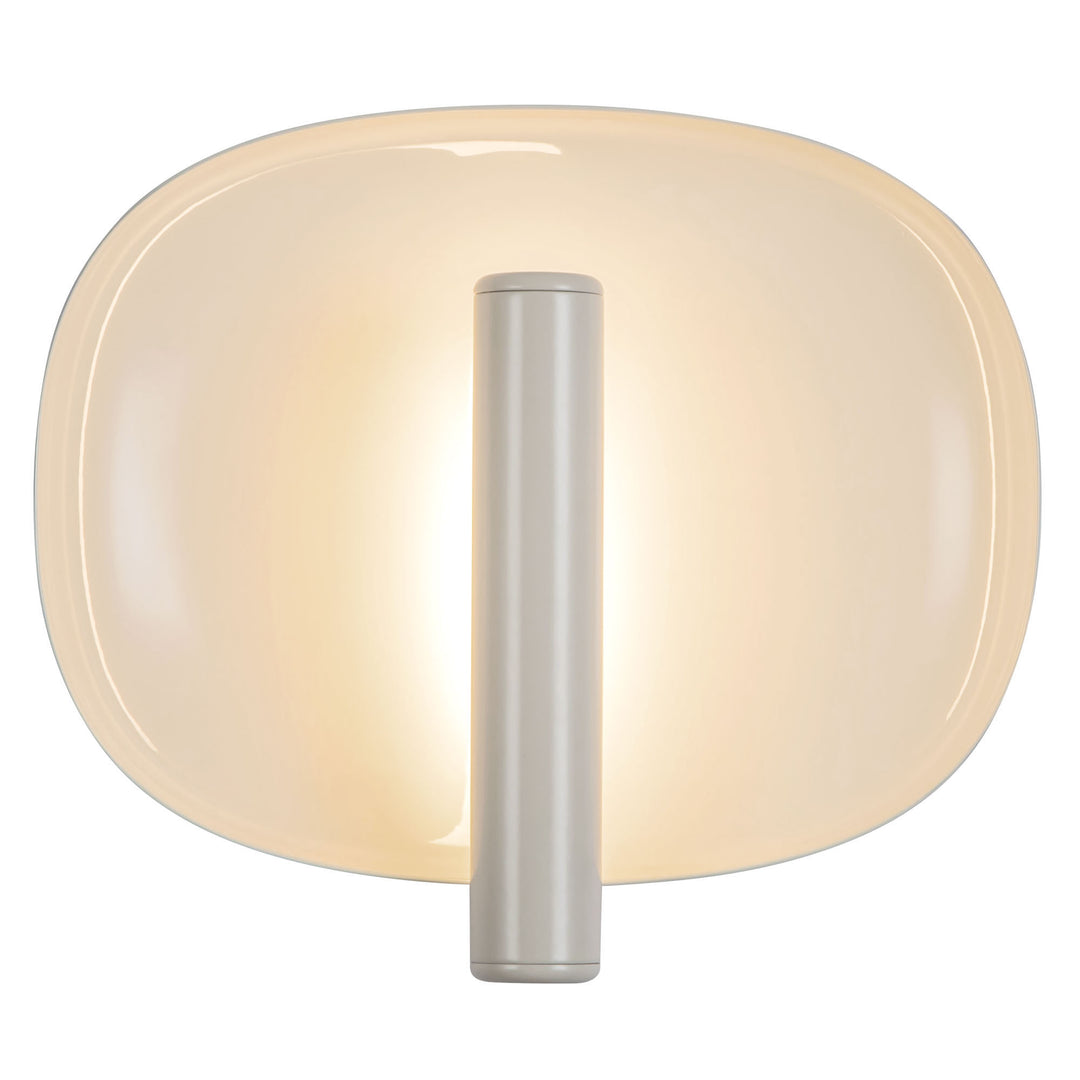 Lustre 9-in White dimmable LED Wall Sconce