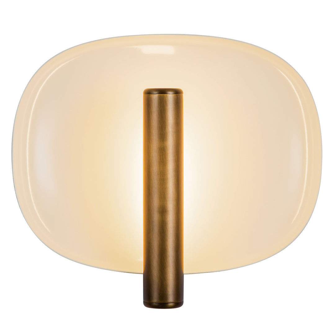 Lustre 9-in White dimmable LED Wall Sconce
