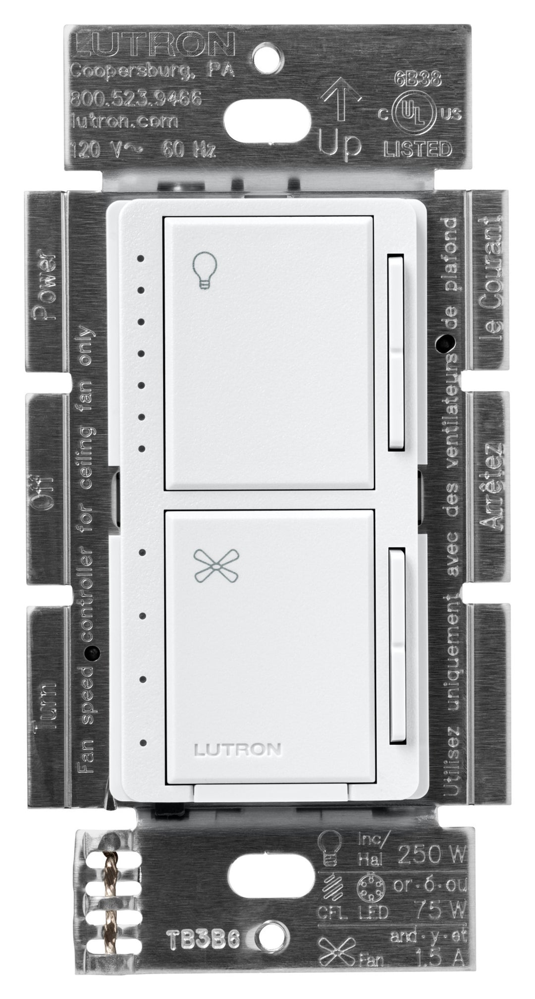 MACL FAN LIGHT PALLADIUM