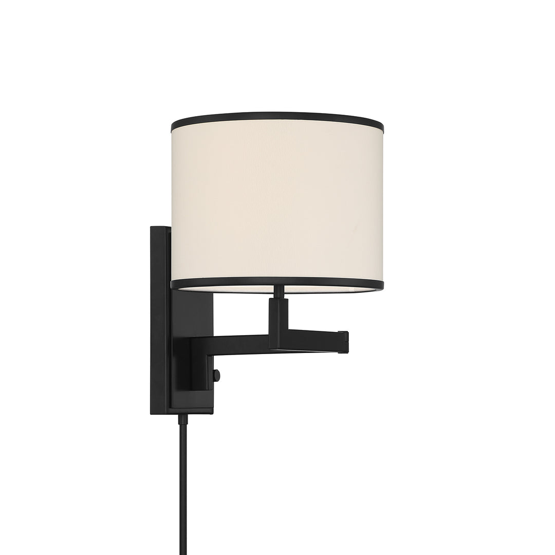 Madison 1 Light Matte Black Task Sconce