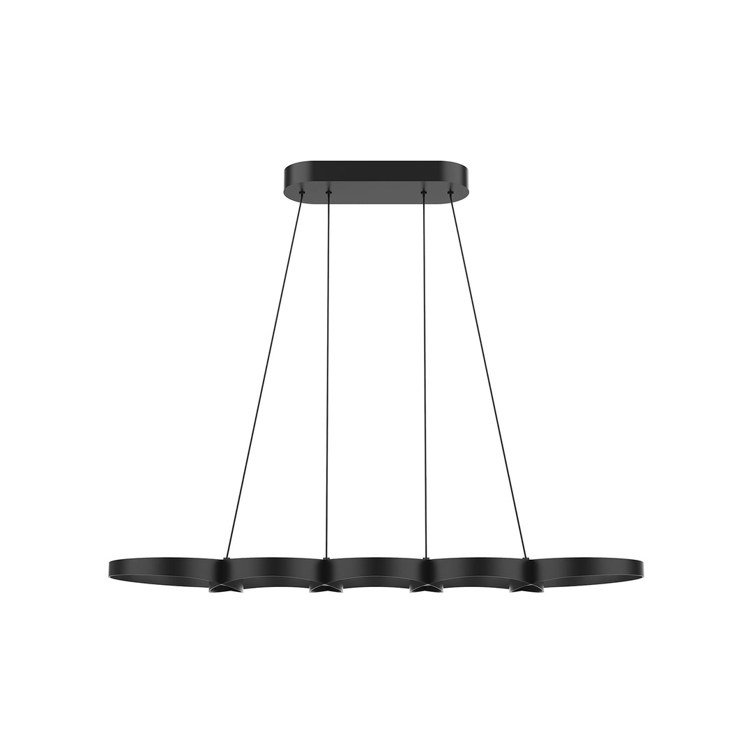 Maestro 38-in Black LED Linear Pendant