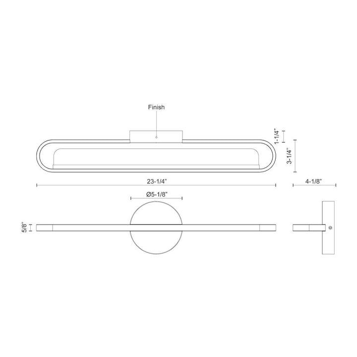 Marlon 24-in Brushed Nickel LED Vanity