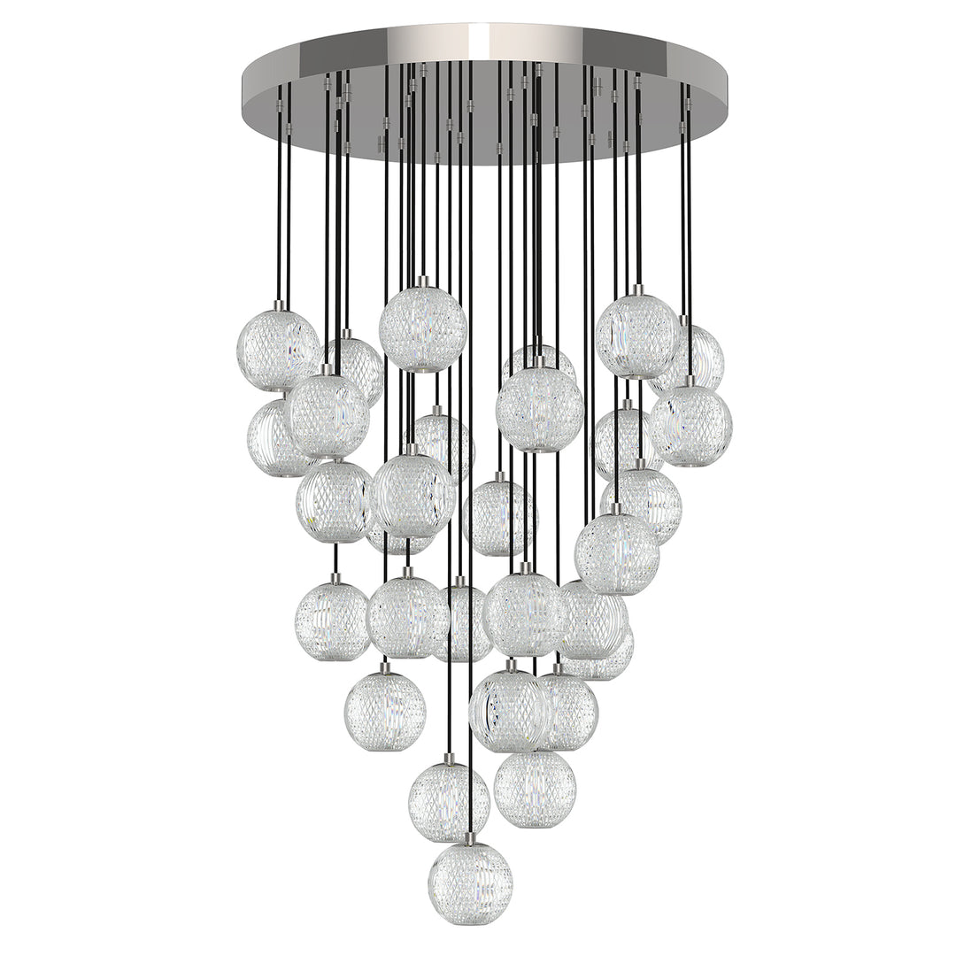 Marni 26-in Polished Nickel LED Multi Pendant