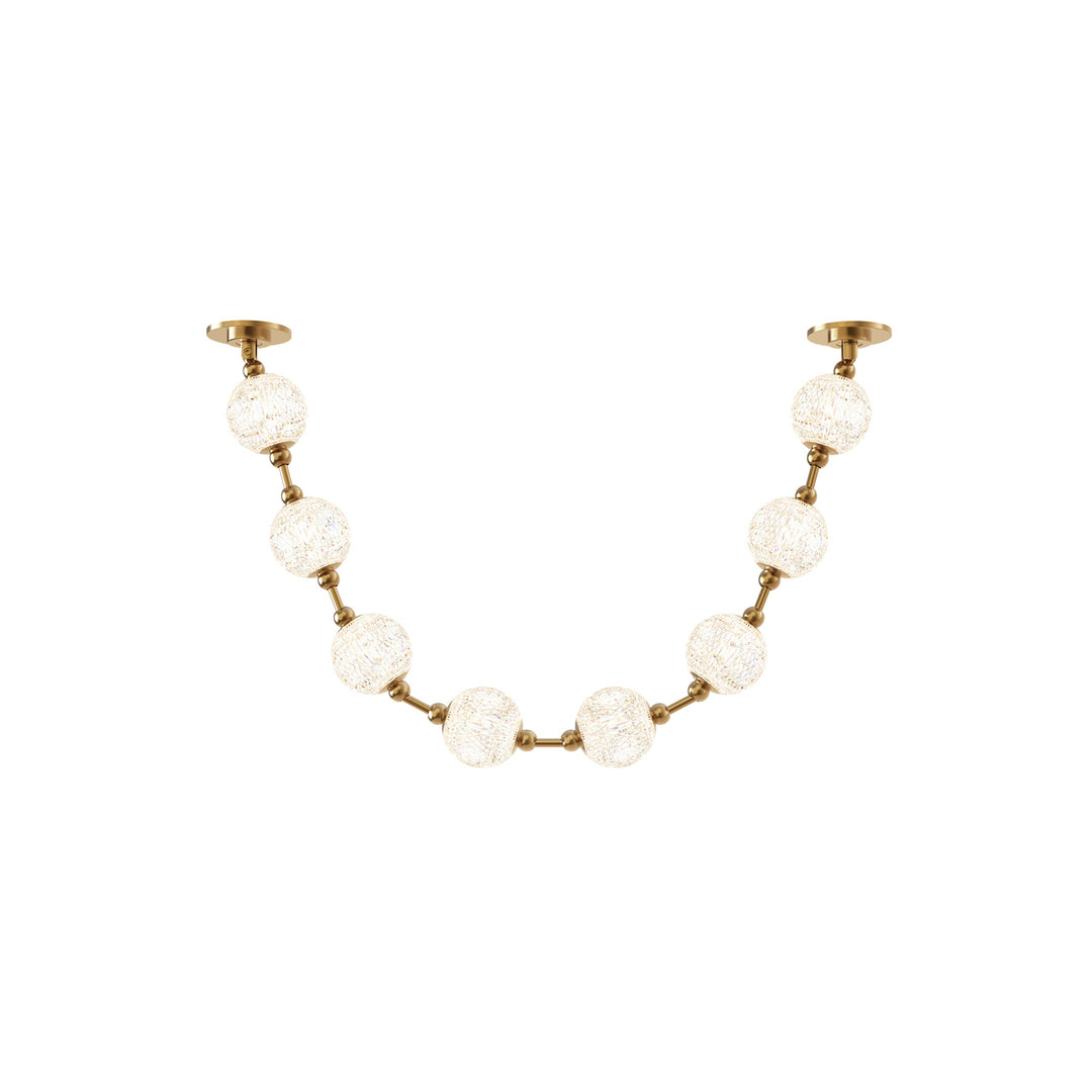 Marni 5-ft Natural Brass LED Pendant