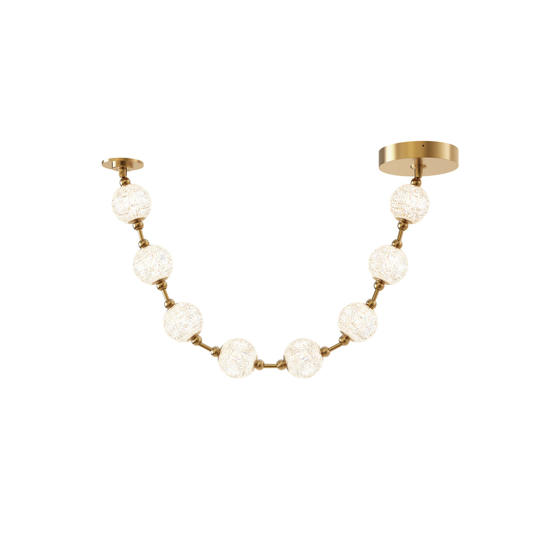 Marni 5-ft Natural Brass LED Pendant