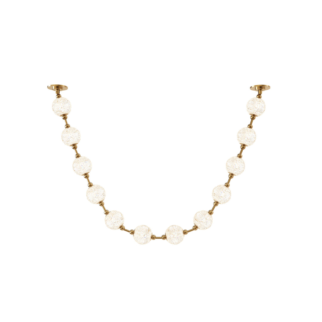 Marni 7-ft Natural Brass LED Pendant