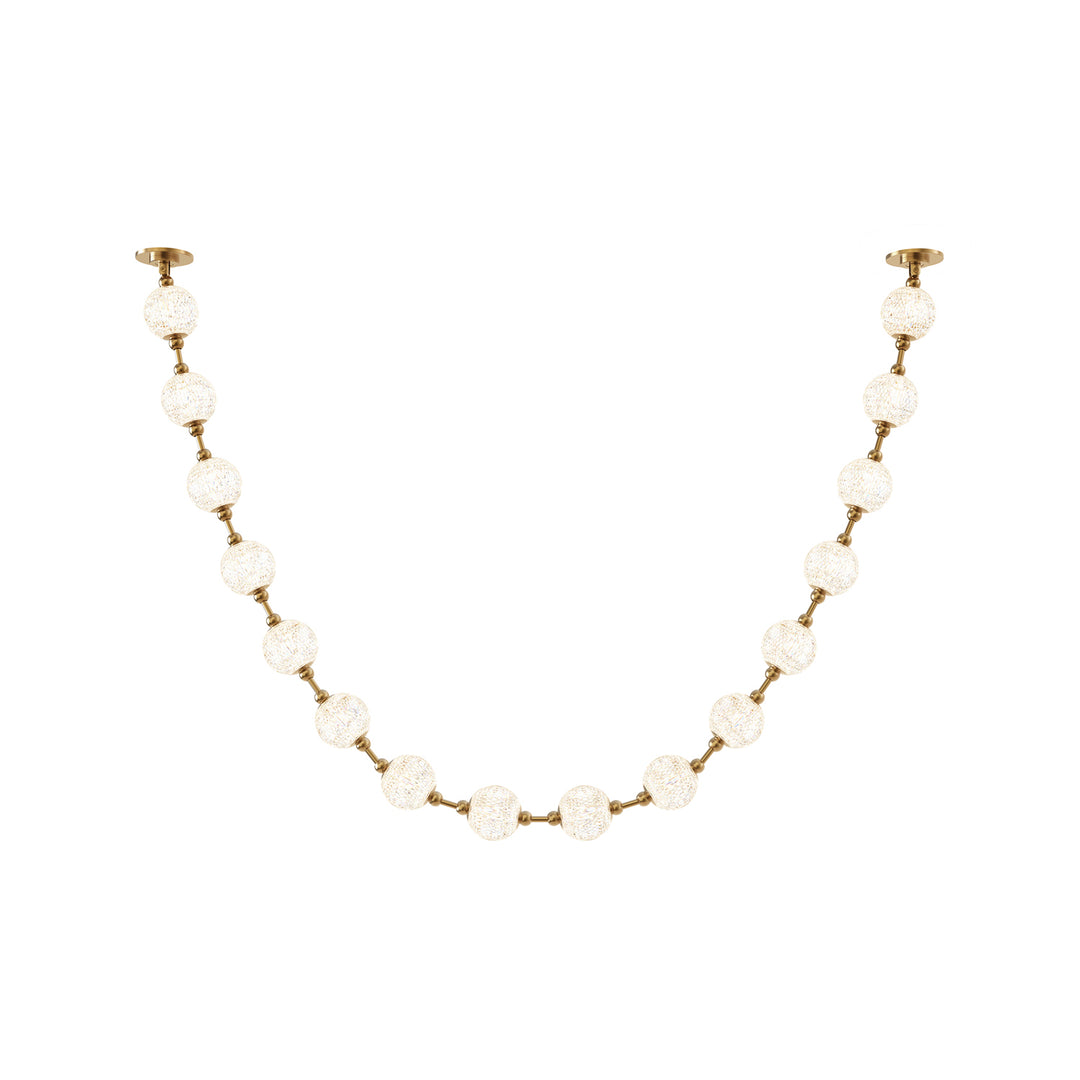 Marni 9.5-ft Natural Brass LED Pendant