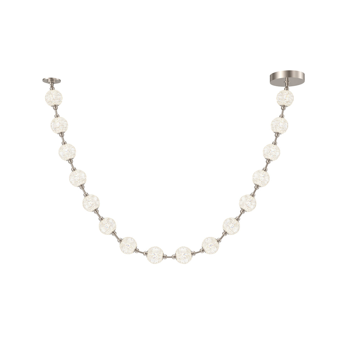 Marni 9.5-ft Polished Nickel LED Pendant