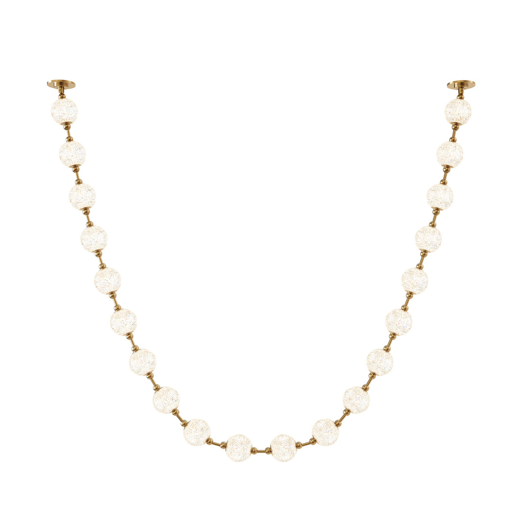 Marni 12-ft Natural Brass LED Pendant