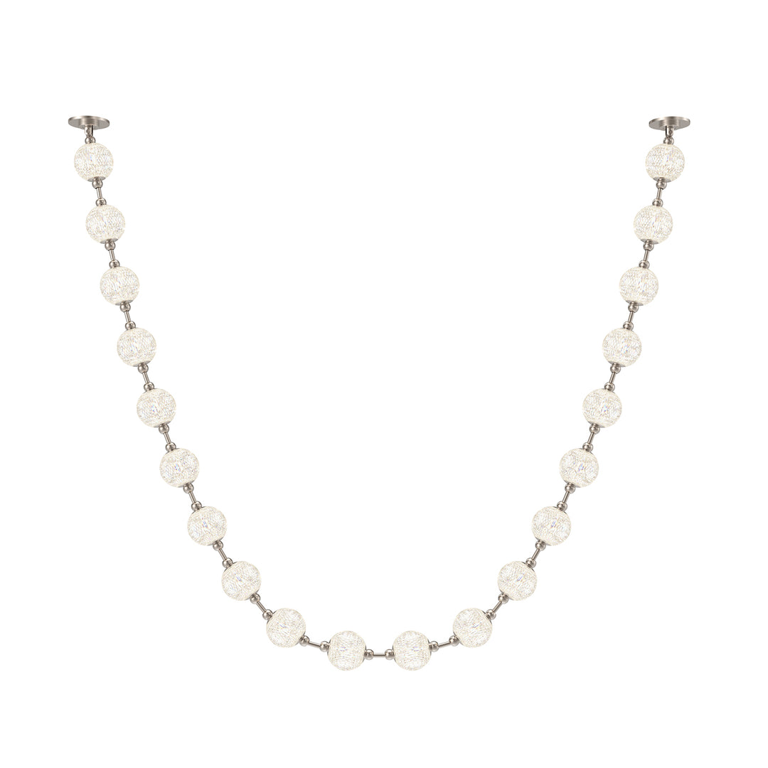 Marni 12-ft Polished Nickel LED Pendant