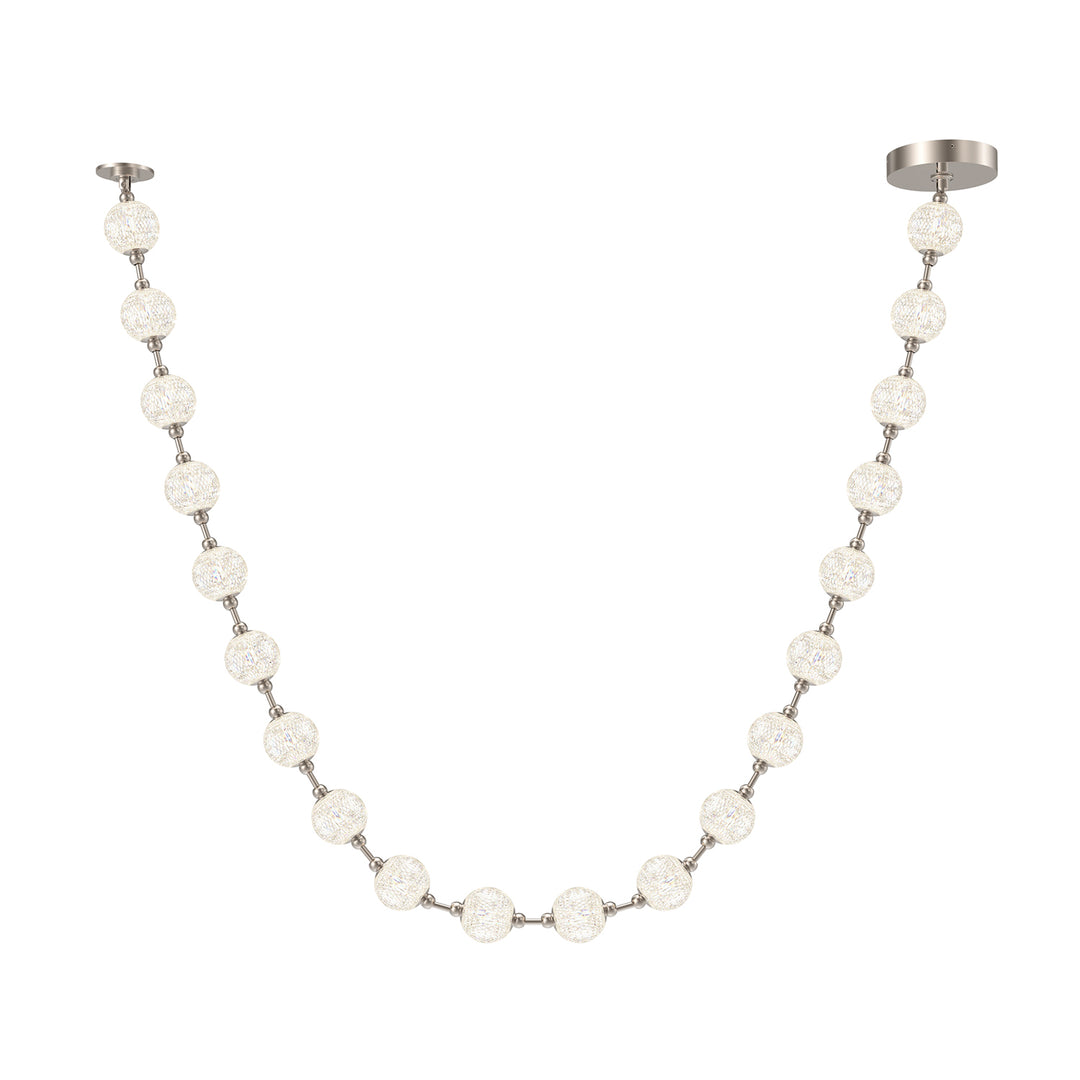 Marni 12-ft Polished Nickel LED Pendant