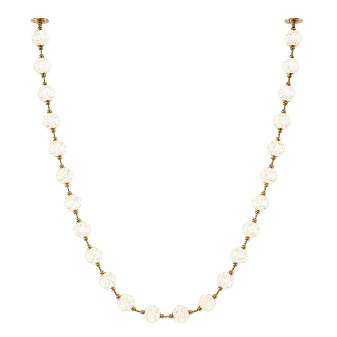 Marni 14-ft Natural Brass LED Pendant