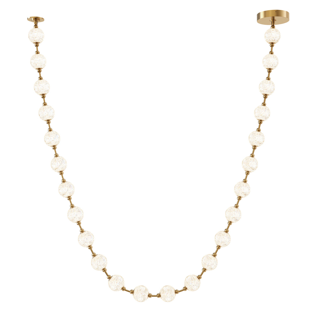 Marni 14-ft Natural Brass LED Pendant