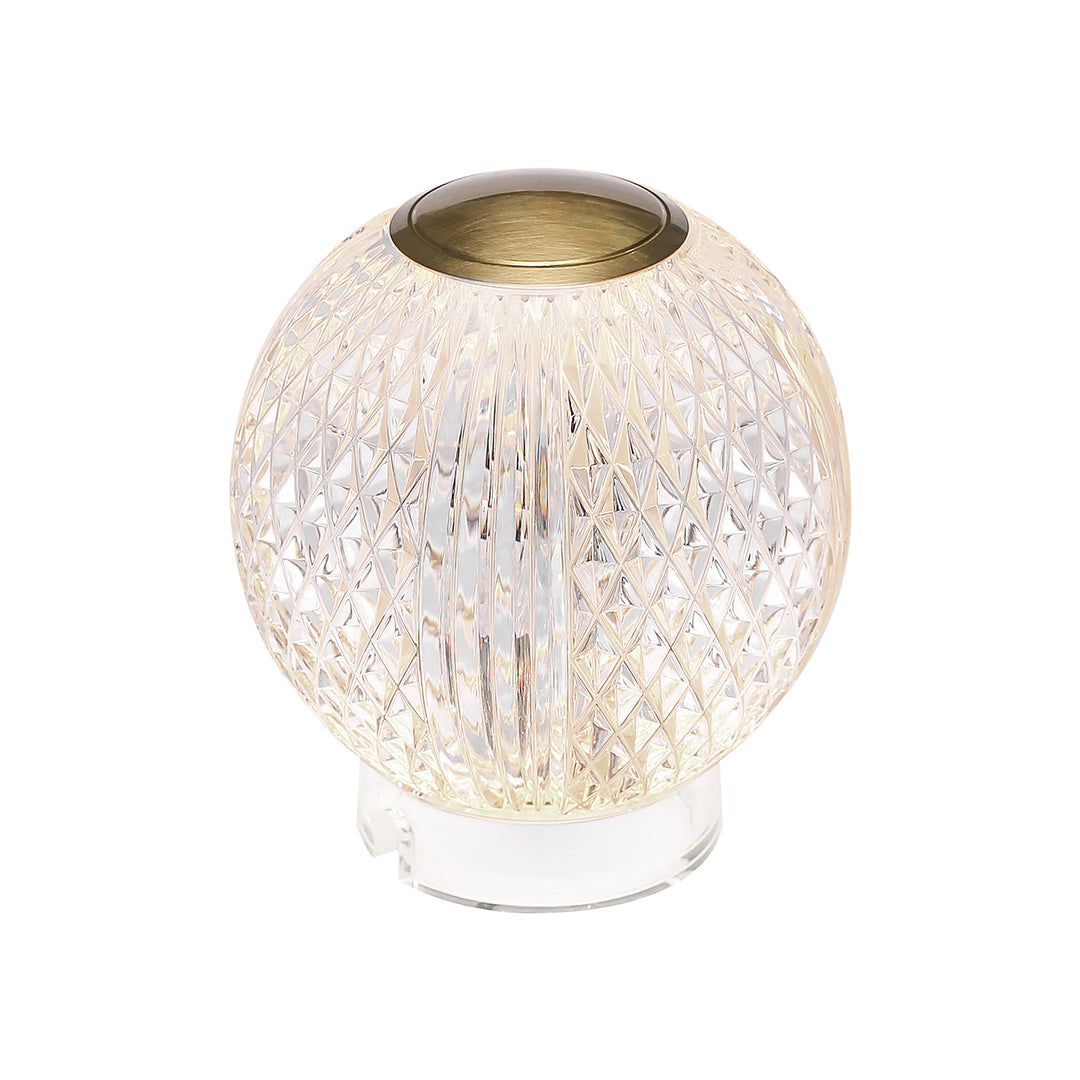 Marni 4-in Natural Brass LED Table Lamp