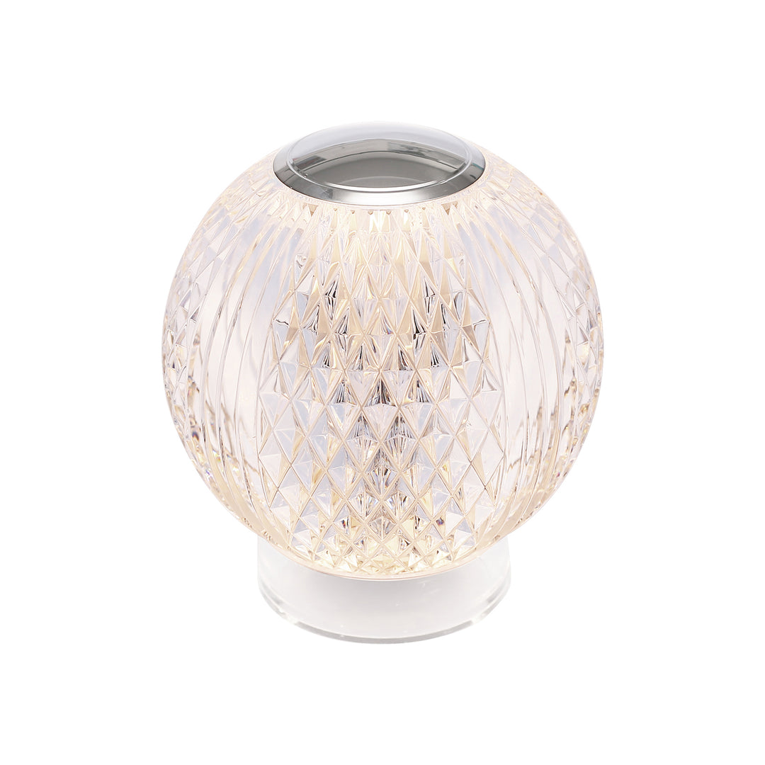 Marni 4-in Polished Nickel LED Table Lamp