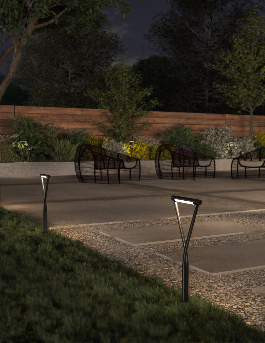 MARO 26" EXTERIOR GARDEN BLACK 4W LV 12VAC 3000K 90CRI