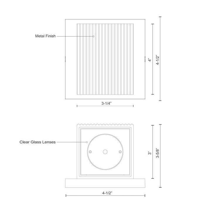 Mavis 5-in Black LED Exterior Wall Sconce