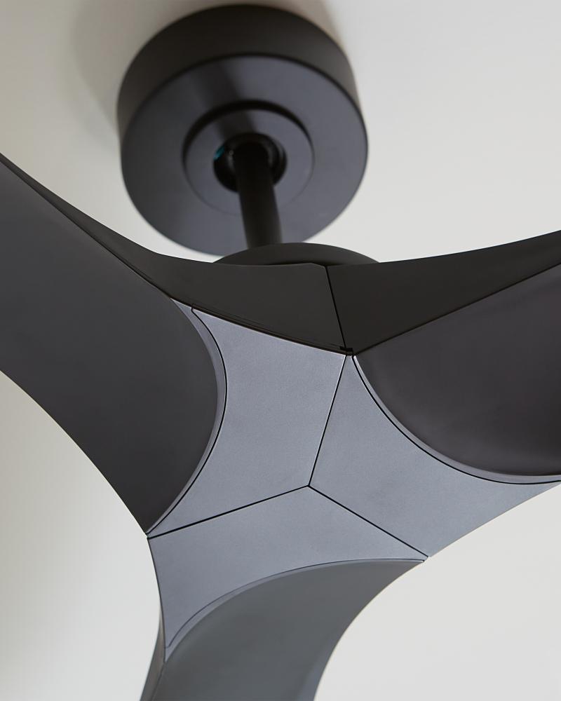 Collins 60" Smart Indoor/Outdoor Coastal Black Ceiling Fan with Remote Control and Reversible Mo