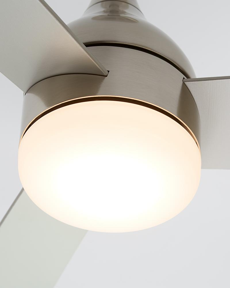 Streaming Smart 60" Dimmable Indoor/Outdoor Integrated LED Brushed Steel Ceiling Fan