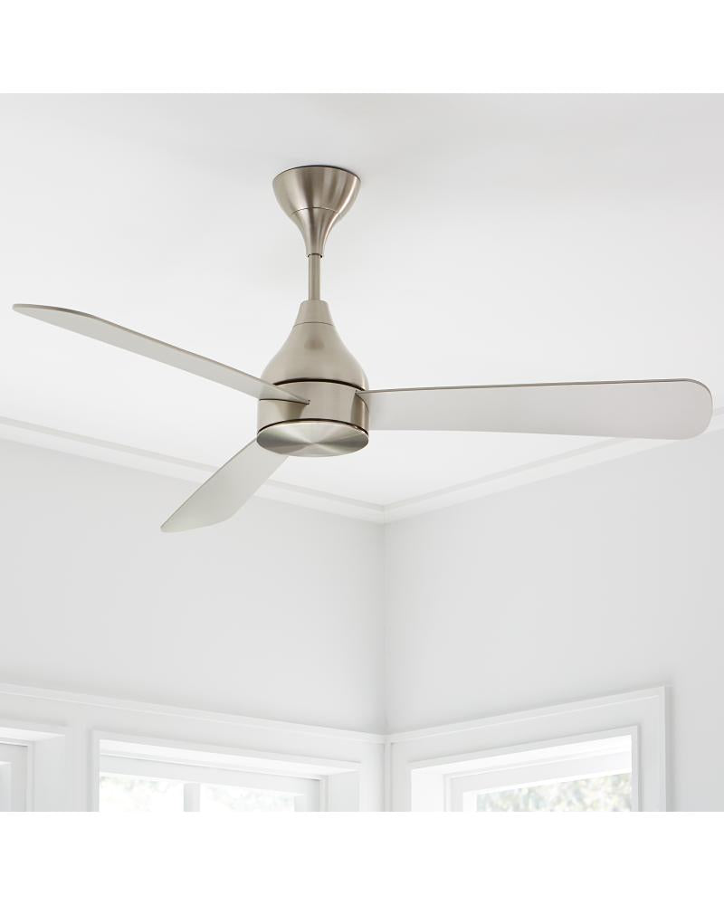 Streaming Smart 60" Dimmable Indoor/Outdoor Integrated LED Brushed Steel Ceiling Fan