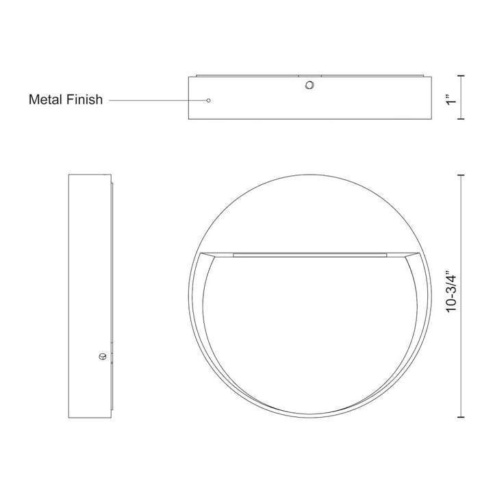 Mesa Black LED Exterior Wall/Step Lights
