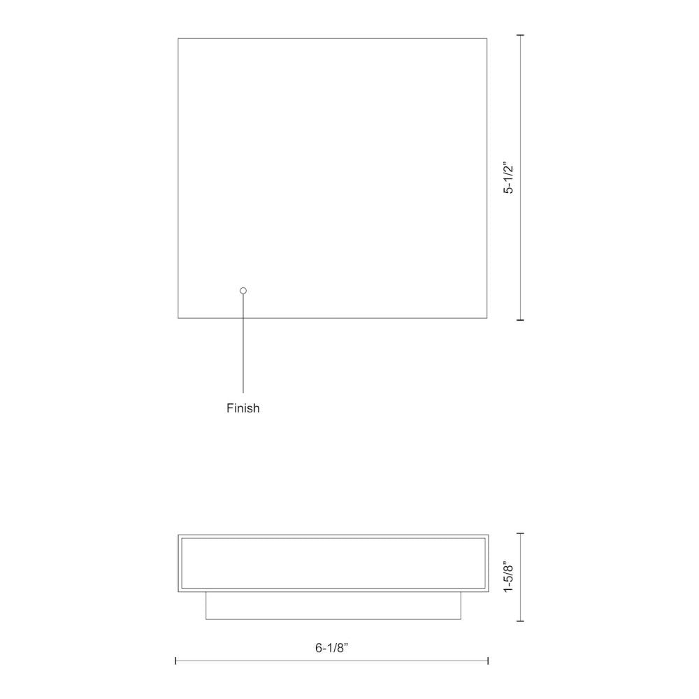 Mica 6-in White LED All terior Wall
