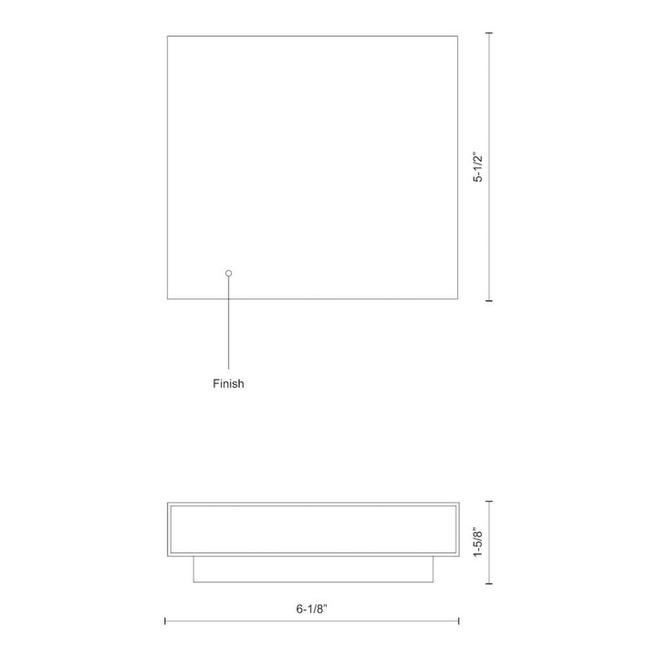 Mica 6-in White LED All terior Wall