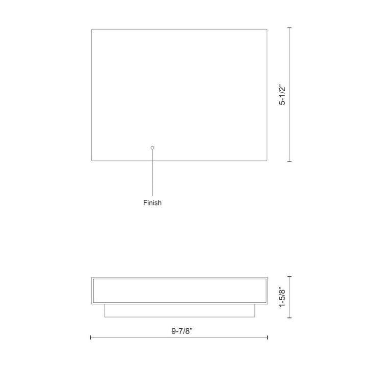 Mica 10-in Brushed Nickel LED All terior Wall