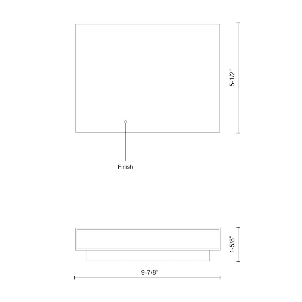 Mica 10-in White LED All terior Wall
