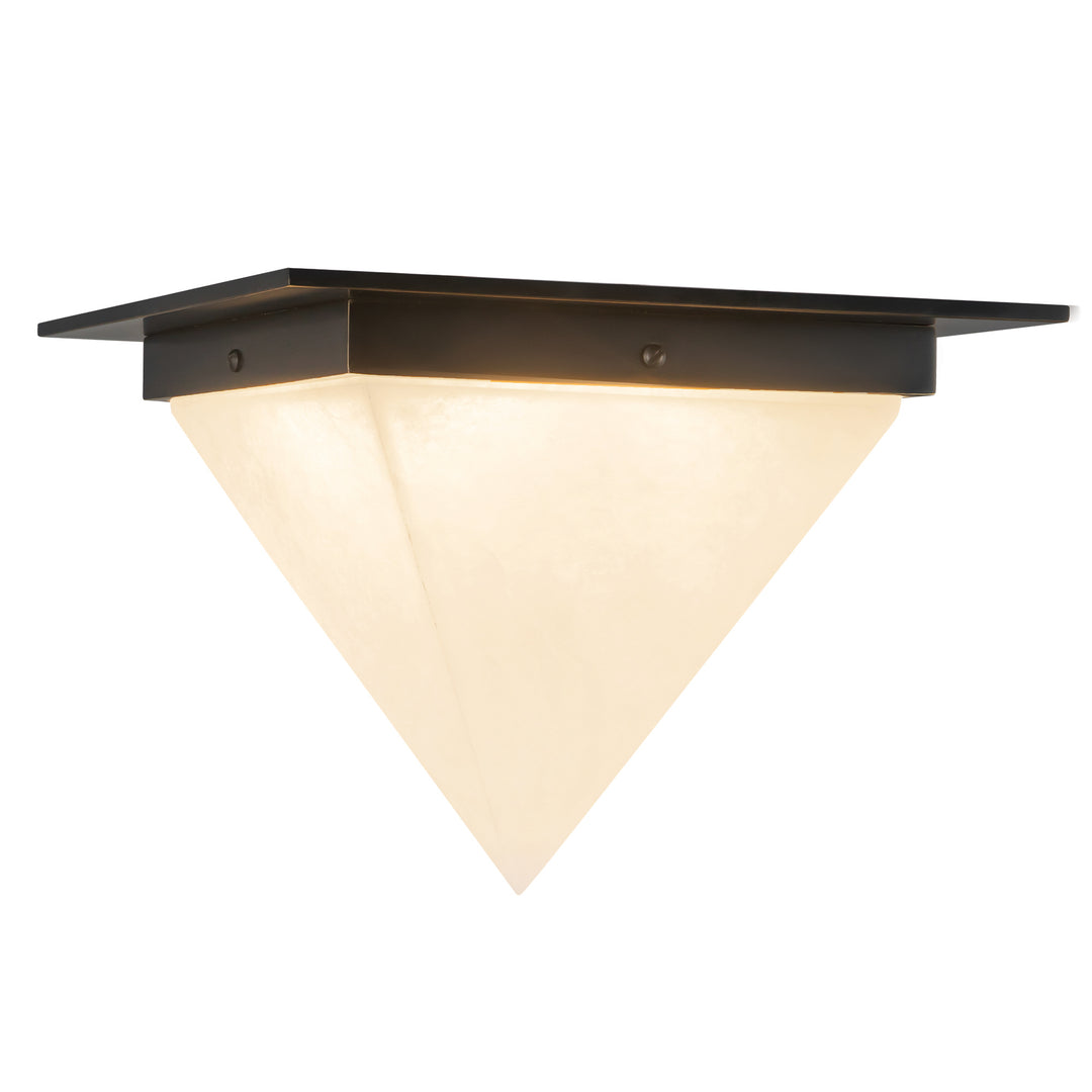Mineral 11-in Black Flush Mount