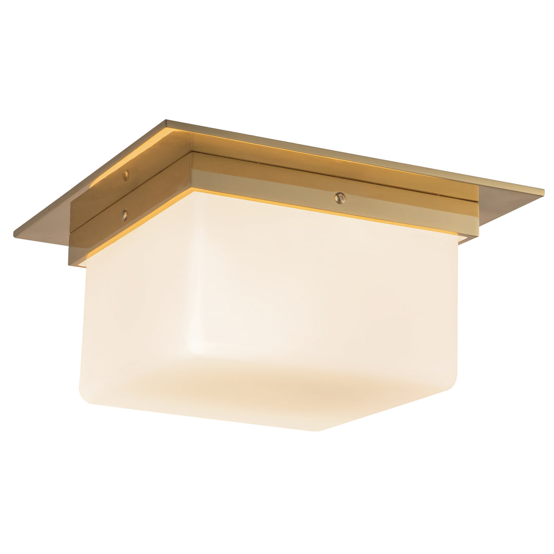 Mineral 11-in Brass Flush Mount
