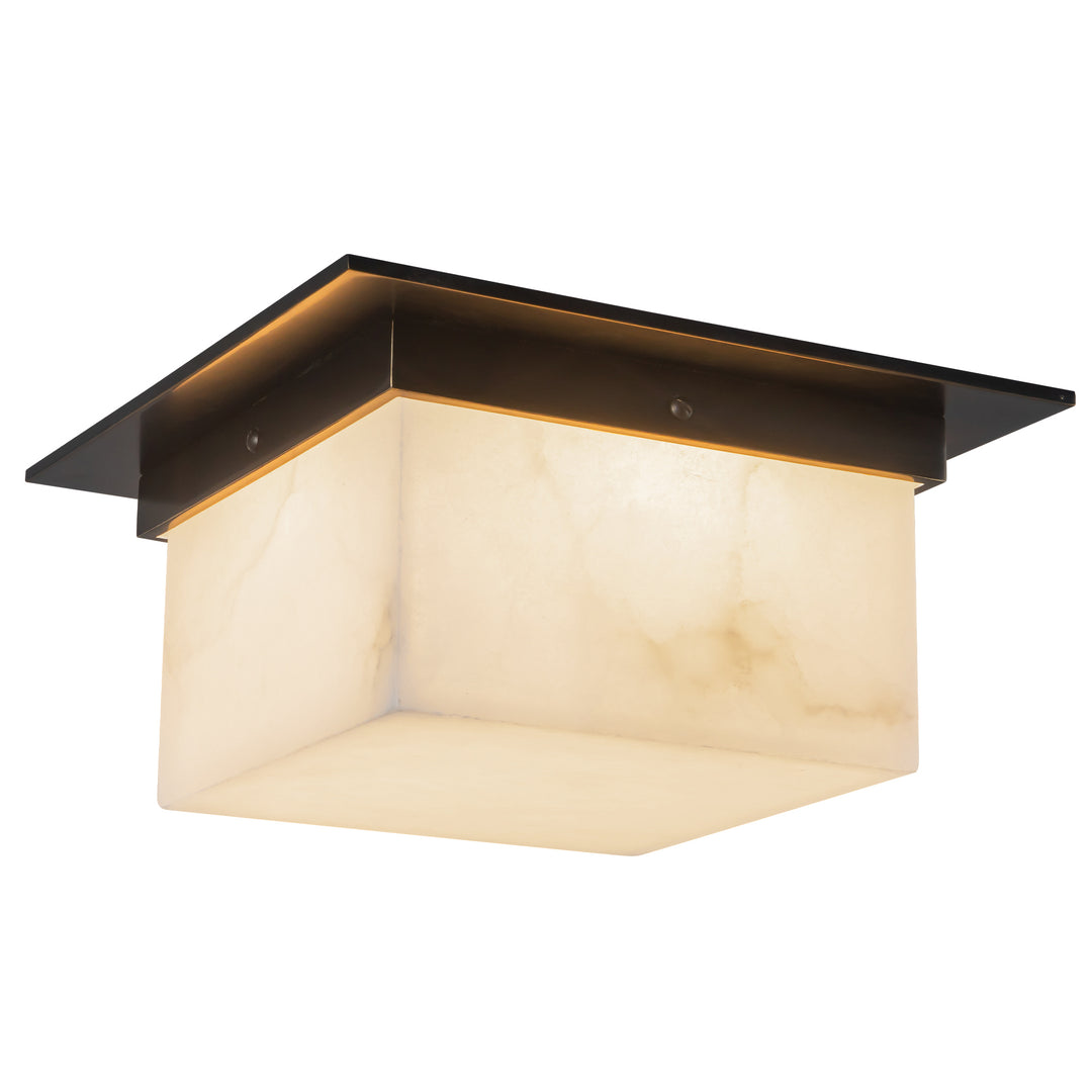 Mineral 11-in Black Flush Mount