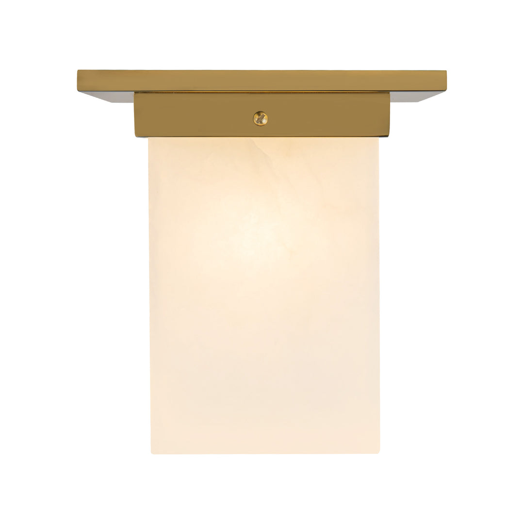 Mineral 8-in Brass Flush Mount